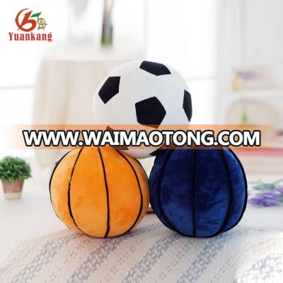 Custom Mini Printed Stuffed Soccer Ball Soft Basketball Football Plush Ball Toy For Baby