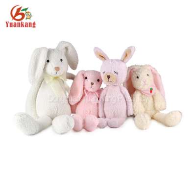 American market Multicolor famiy rabbit series plush bunny toys stuffed soft animal with long legs